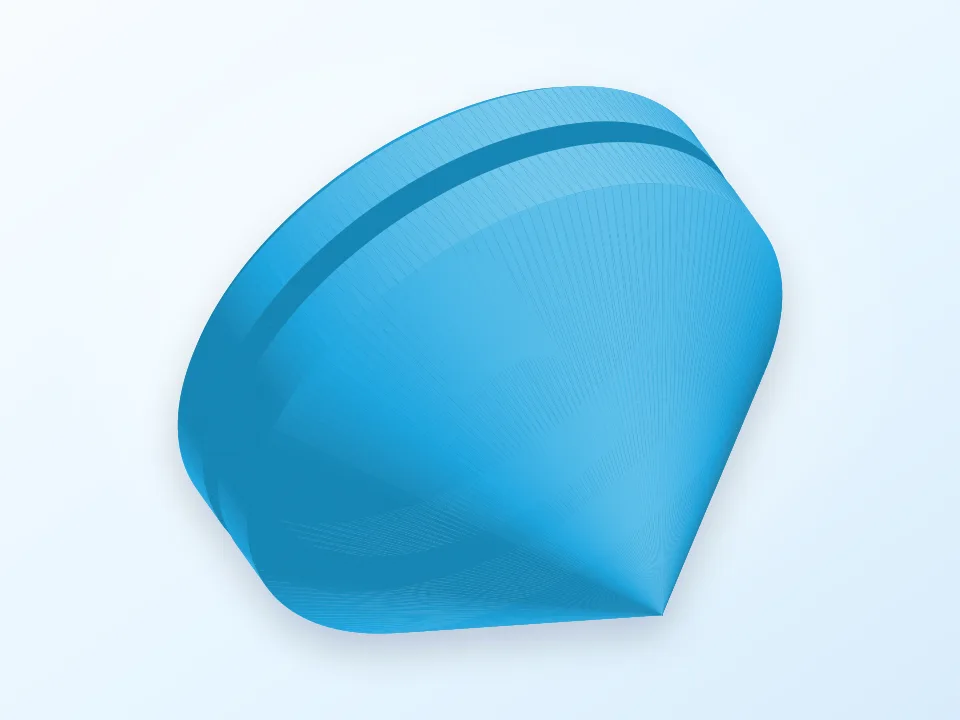 Spinning top 3D model preview