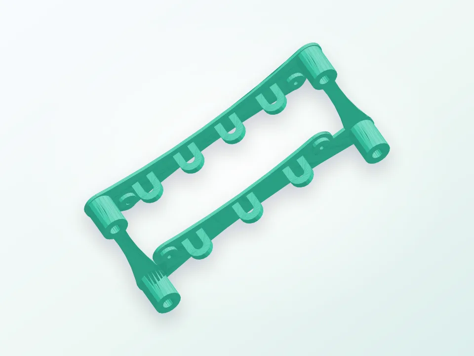 Parametric Azteeg X3 Mount for Arduino Mega/RAMPS holes 3D model preview