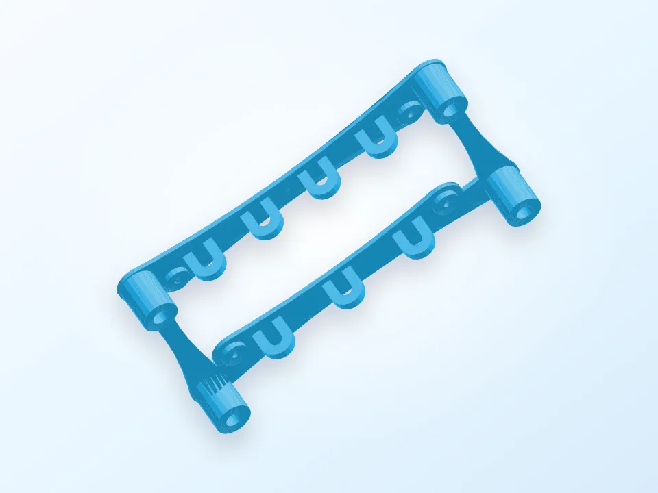 Parametric Azteeg X3 Mount for Arduino Mega/RAMPS holes 3D model preview