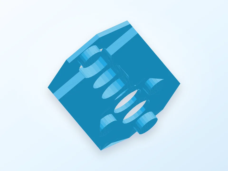 Cross Template kit 3D model preview