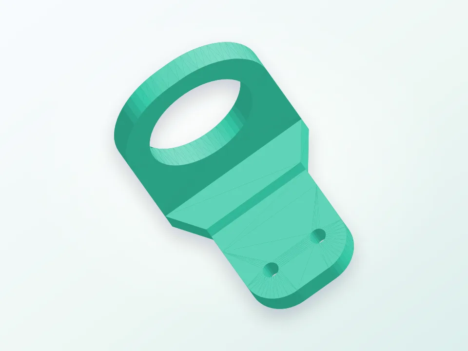 Inductive Proximity Sensor Mount for Geeetech G2s for large Sensors 3D model preview
