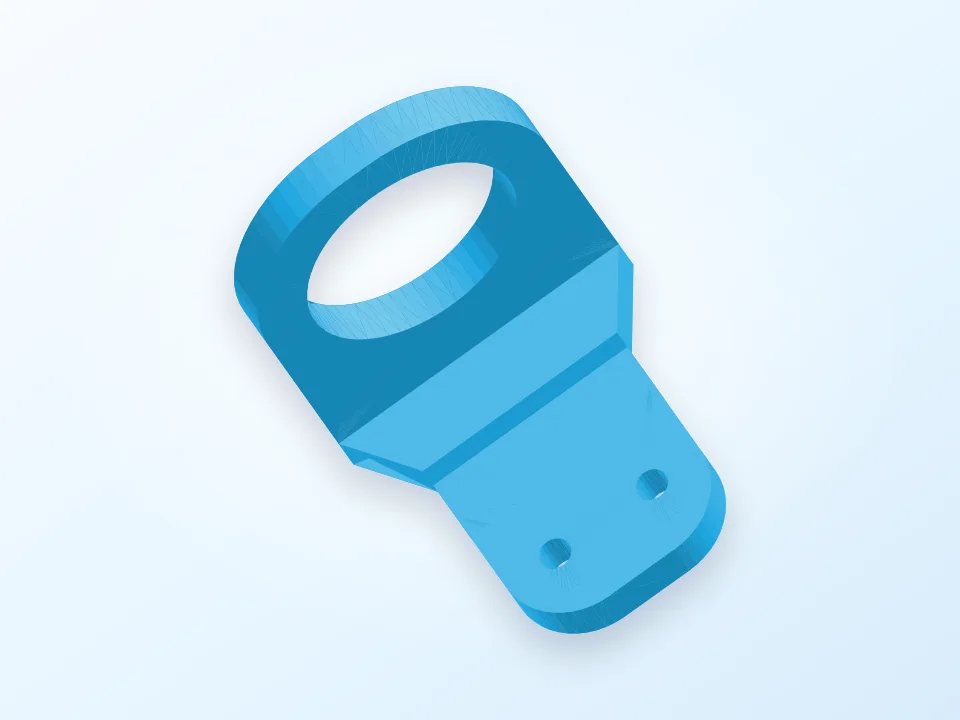 Inductive Proximity Sensor Mount for Geeetech G2s for large Sensors 3D model preview