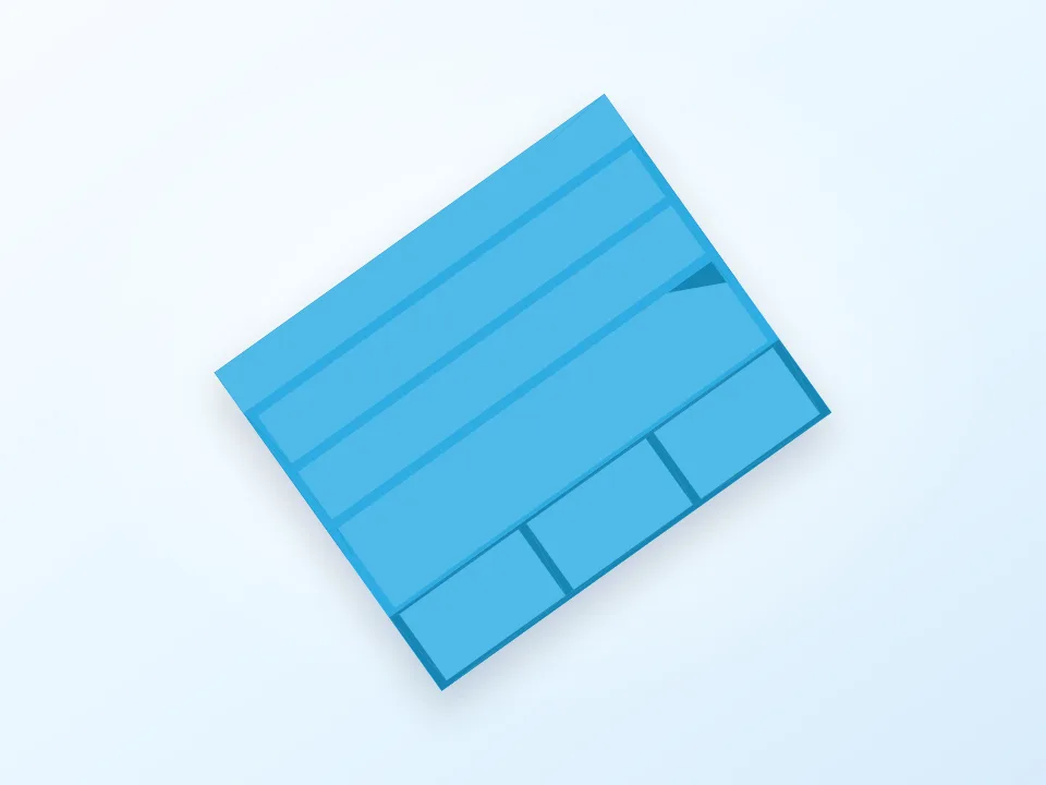 Minimalistic desktop stand 3D model preview