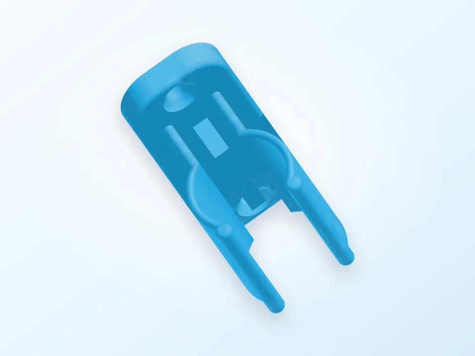 clips suport tube 18 22 3D model preview