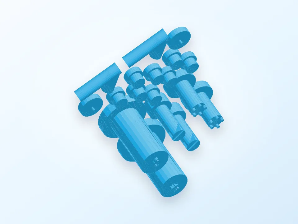 chess set 3D model preview
