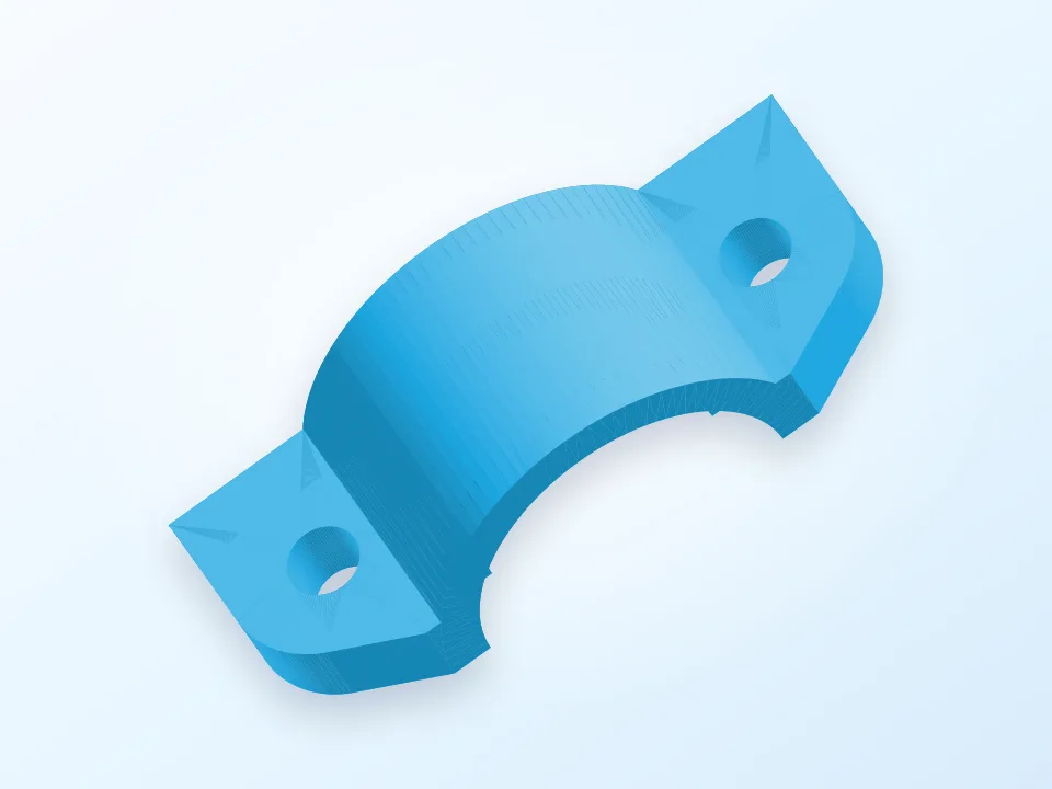 E3D Bowden Makerbot Replicator 2X Conversion Bracket 3D model preview