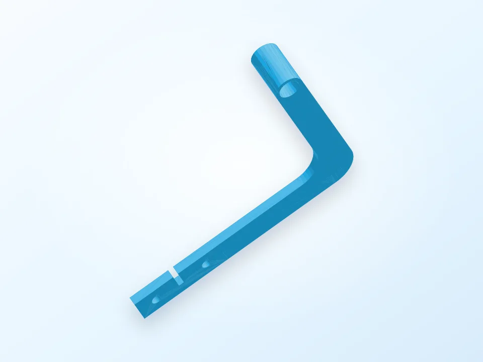 Wanhao i3 Plus Filament Guide with built in cleaner 3D model preview