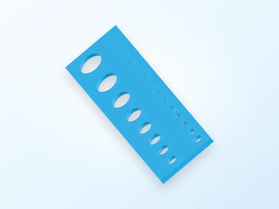 Generated preview of a hex-wrench organizer