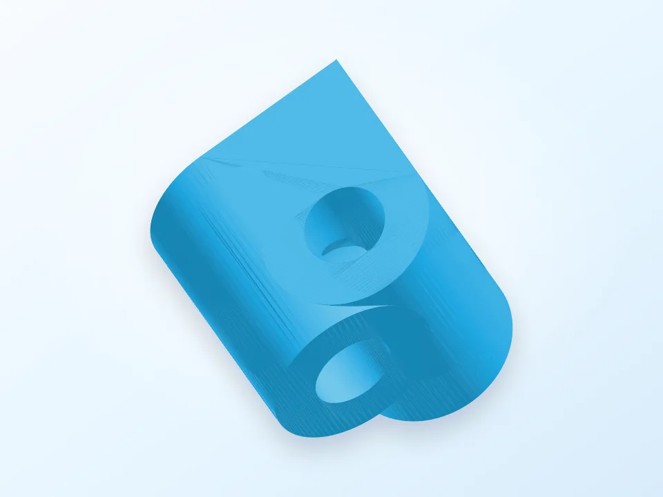 6mm, 1/4" 3-Axis Block 3D model preview