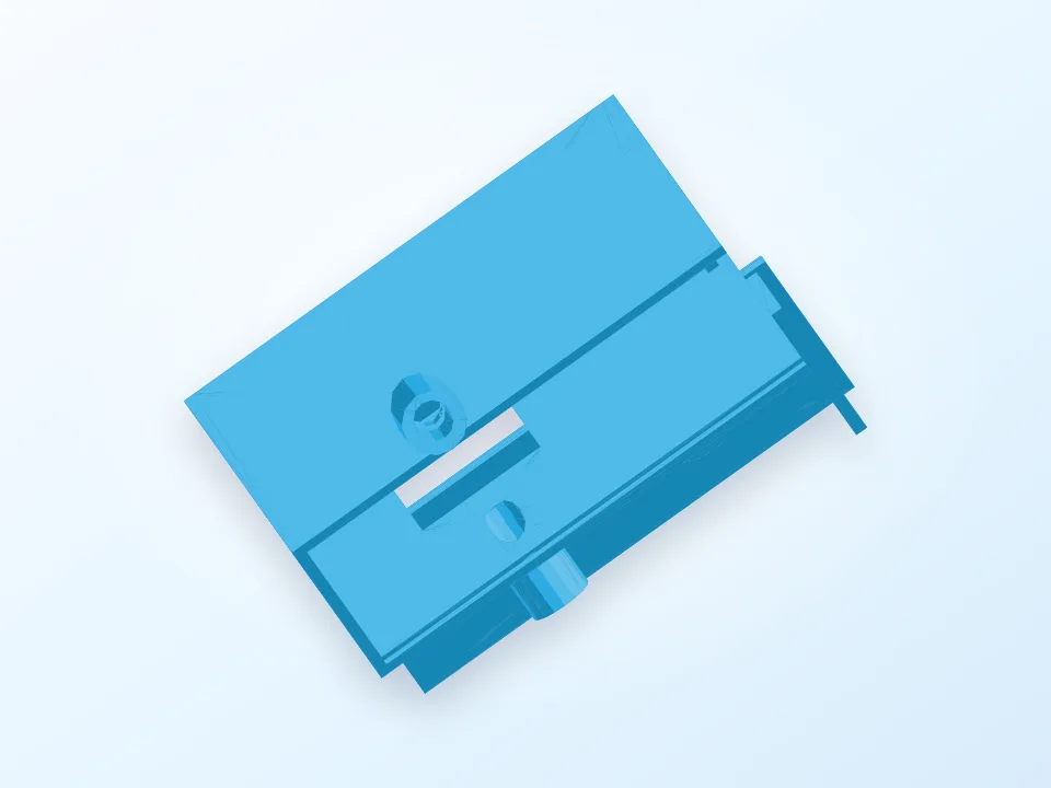 Support récepteur/mini naze j-mini 3D model preview