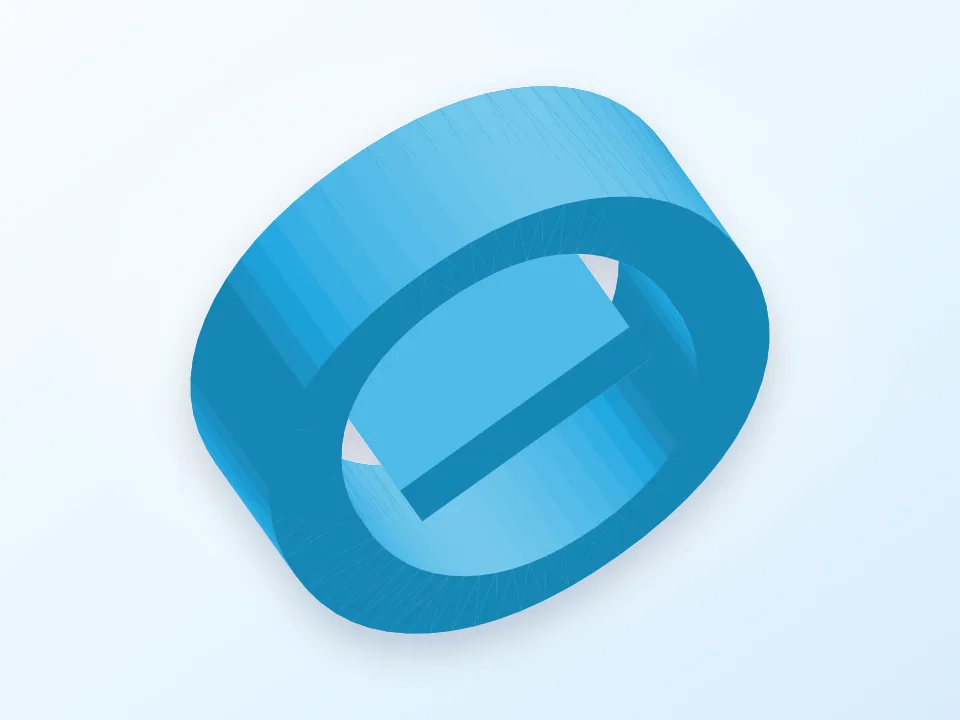 Greek letters uppercase 3D model preview