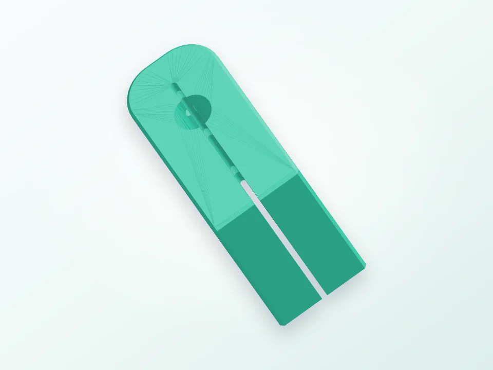Mast Slug Drilling block (Fits Tack Tick compass mount.) 3D model preview