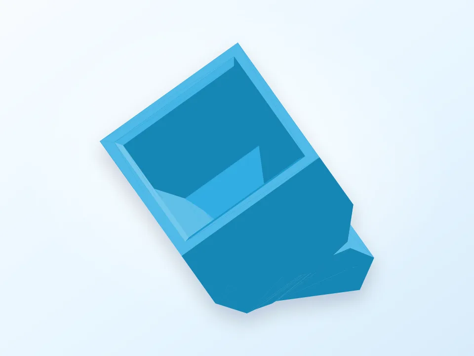 Fish feed bottle 3D model preview