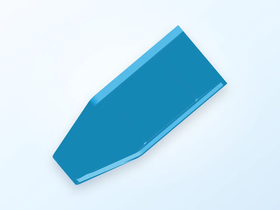 recessed box blind tape collector 3D model preview
