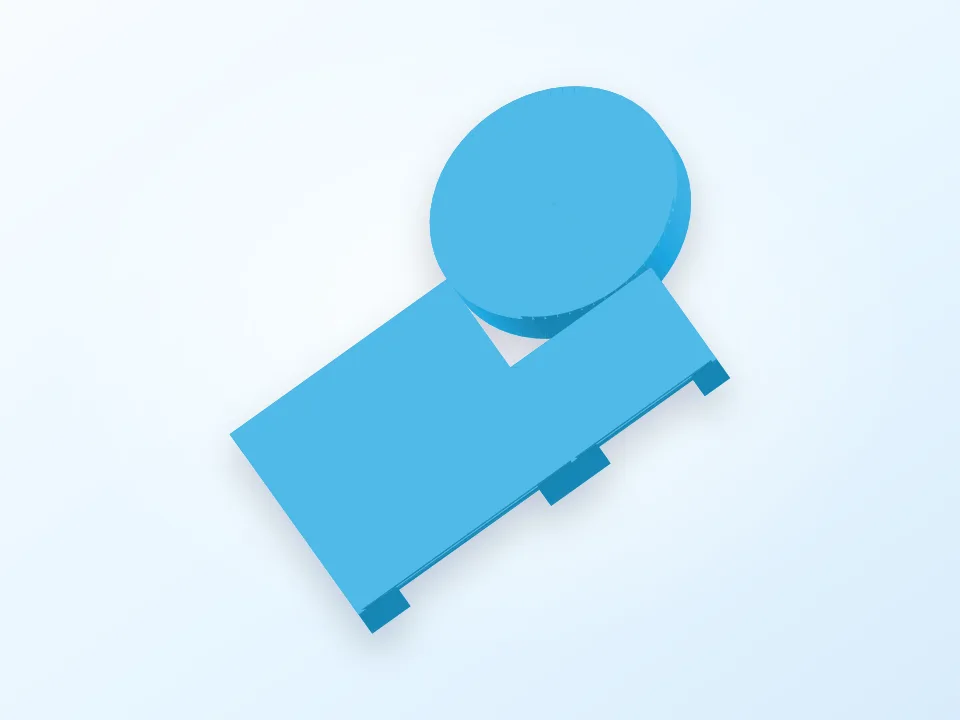 Desktop Tray 3D model preview