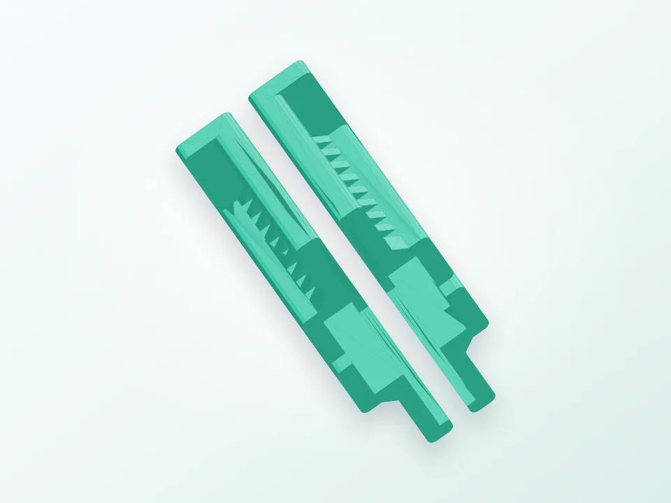 240x180x2 mm Picture Frame Glass holder for Replicator 3D model preview
