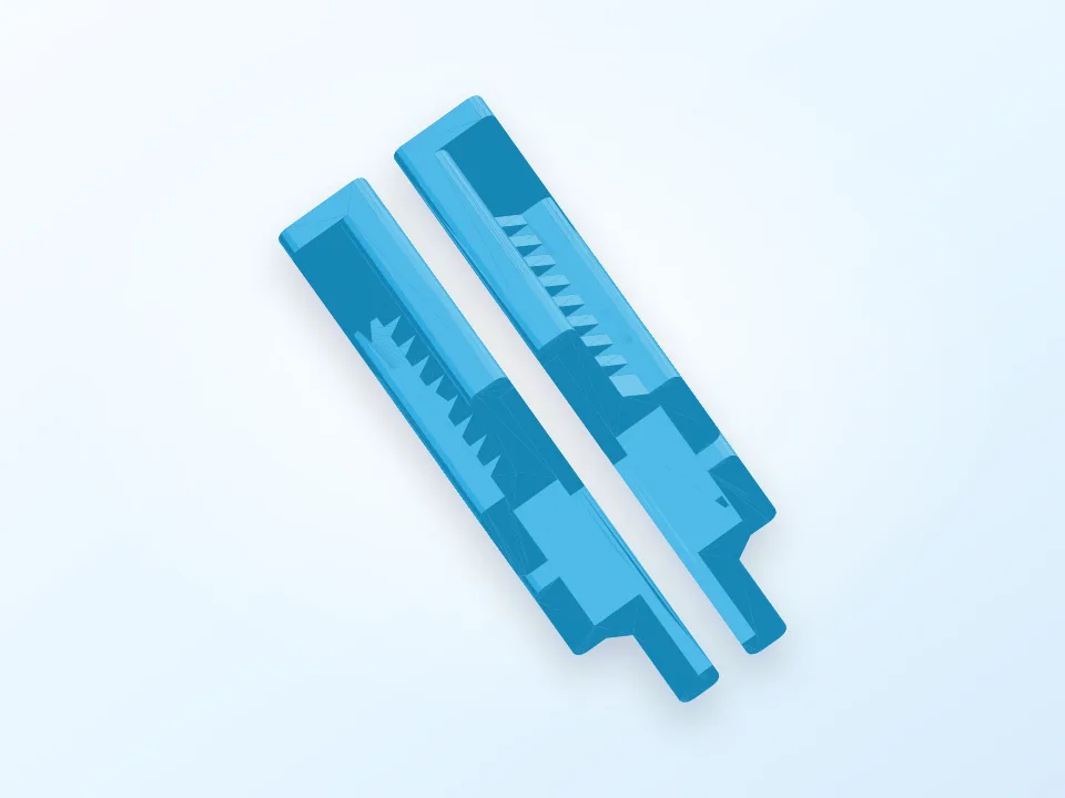 240x180x2 mm Picture Frame Glass holder for Replicator 3D model preview