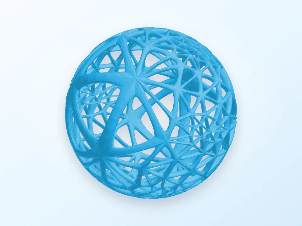 sphere voronoi 3D model preview