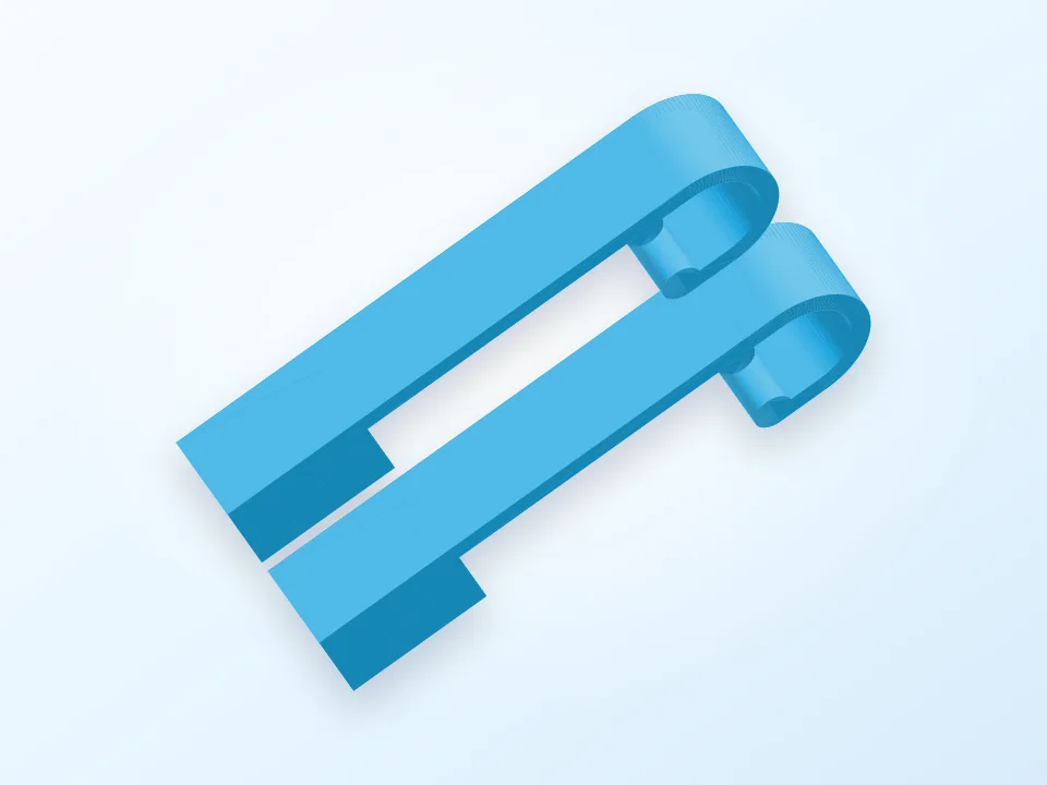 Simple axle holder for pegboard hooks (aka purpose oozer) 3D model preview