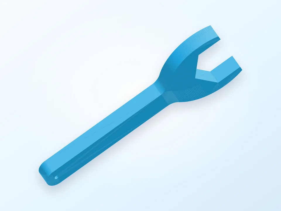 Llave fija 36mm 3D model preview