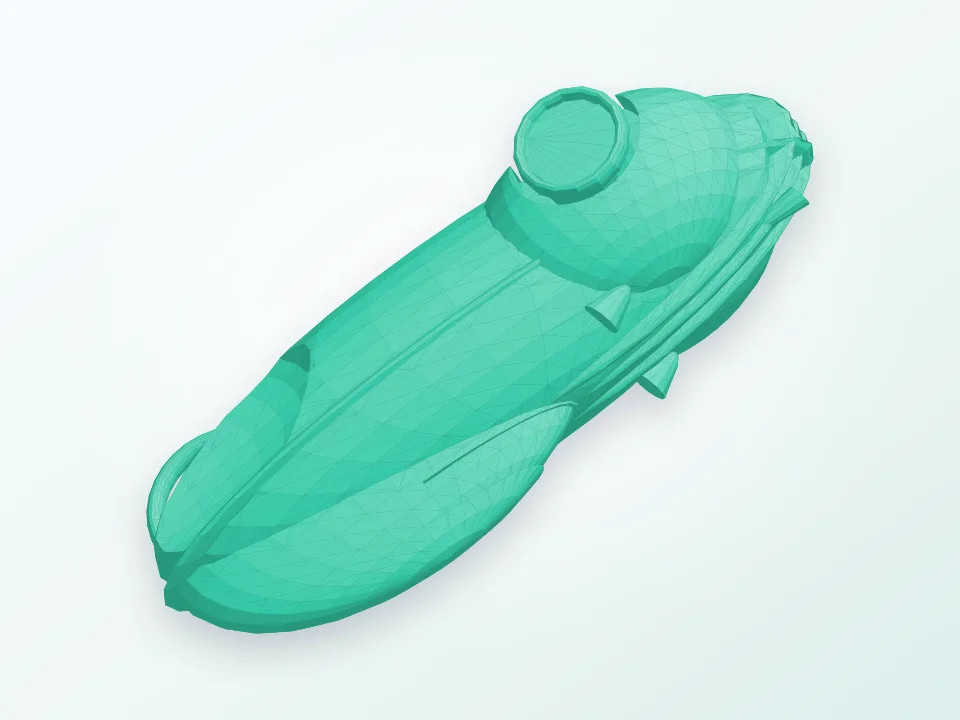 Velomobile 3D model preview