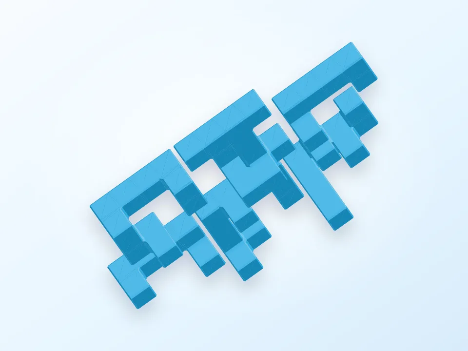 Generated preview of a six-piece interlocking cube puzzle