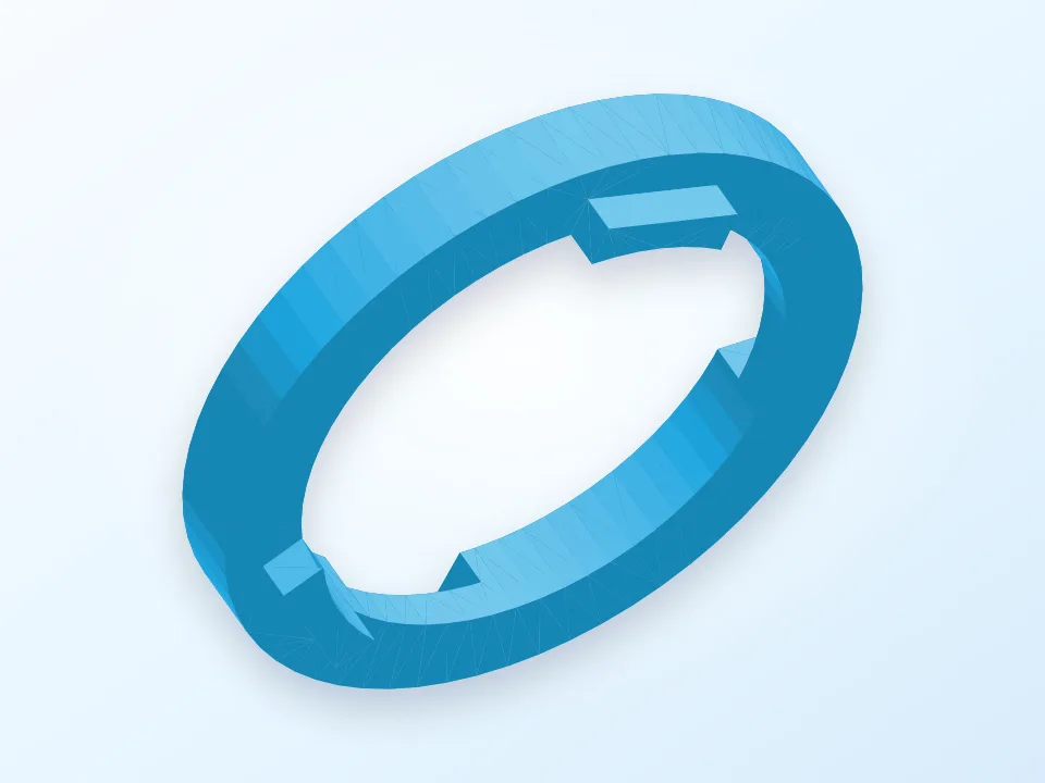 Puzzle Ring 3D model preview