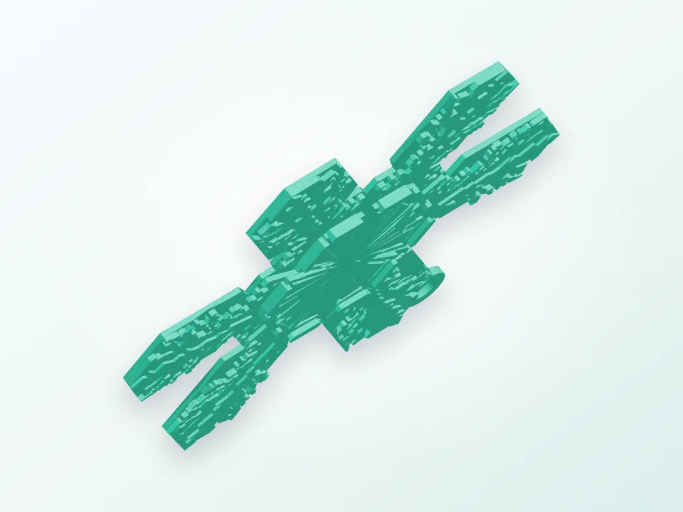 Bentley's Snowflake Ornaments 3D model preview