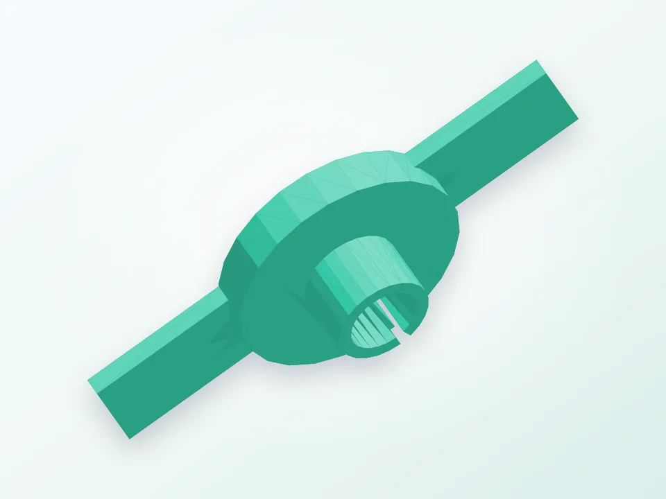 soporte para el rollo del filamento de una impresora 3D 3D model preview
