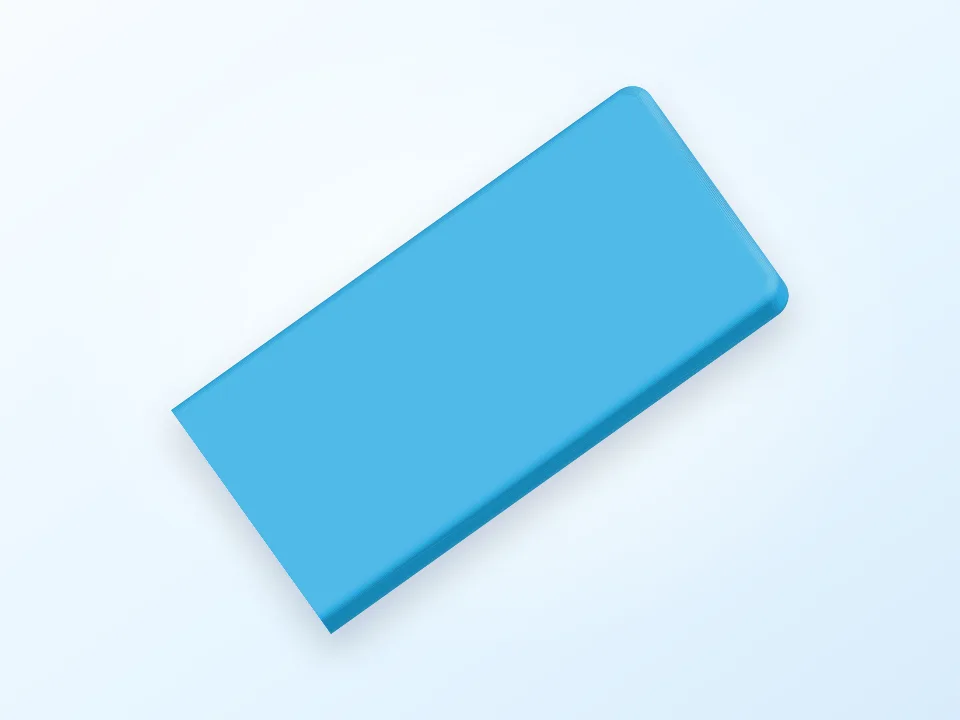 Adafruit's 1200mah, 3.7V lipo battery. 3D model preview