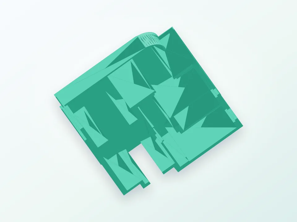 Modellino appartamento 3D model preview