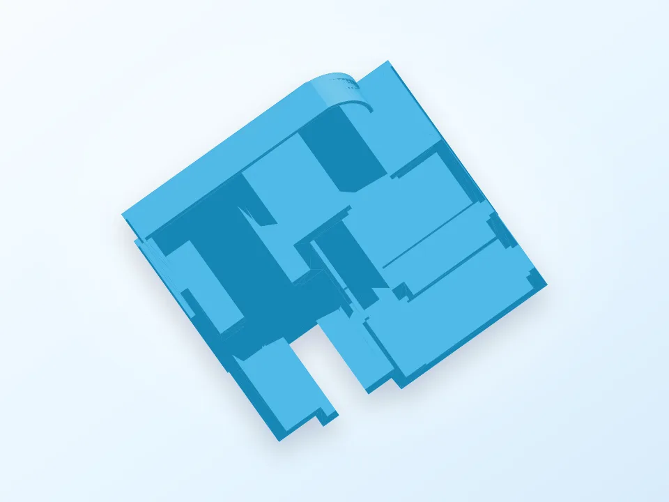 Modellino appartamento 3D model preview