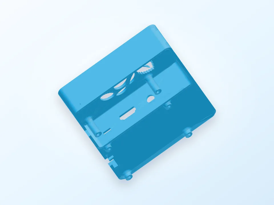 Simple Raspberry Pi Case 3D model preview