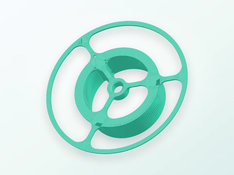 Proto-Pasta $5 Filament Replacement Spool (For 8mm-9mm shaft) 3D model preview