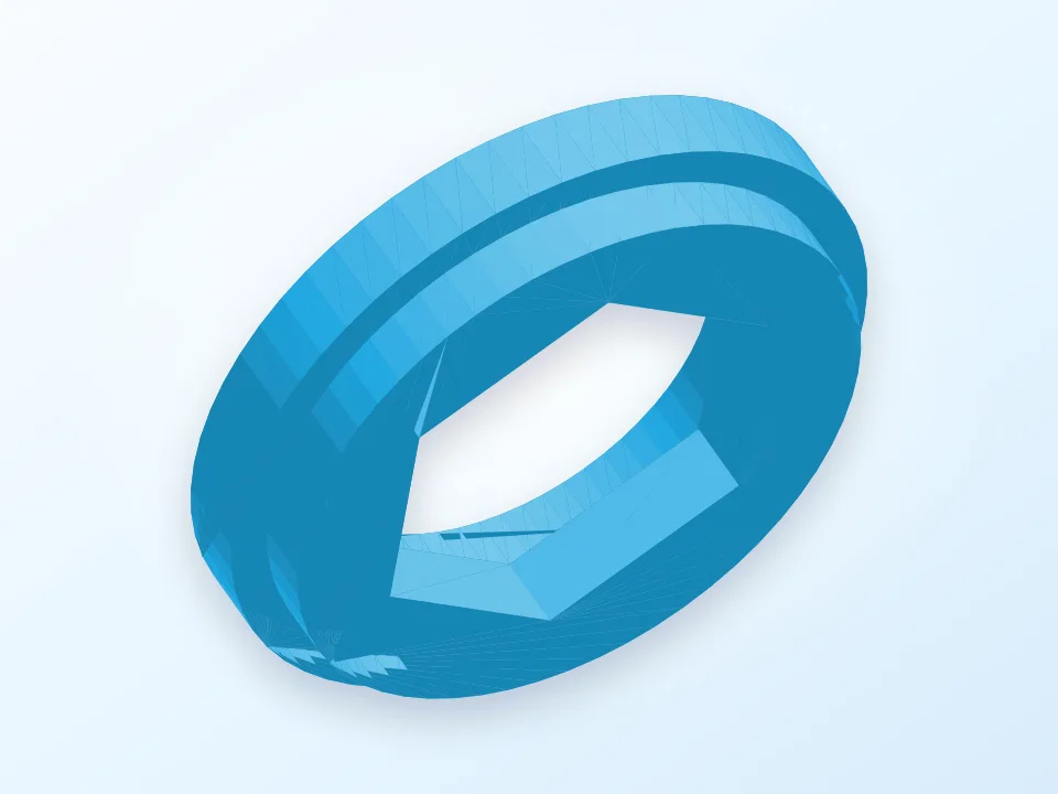 Removable Filament Spool Bearing 3D model preview