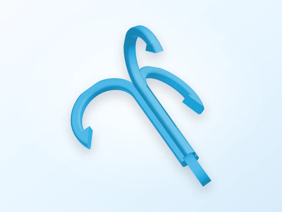 Anchor 3 arms 3D model preview