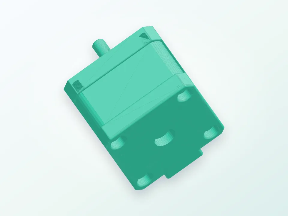 Mockup of MakerBot Replicator 2/2X Stepper Motor 3D model preview