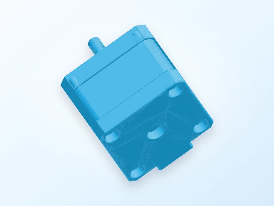 Mockup of MakerBot Replicator 2/2X Stepper Motor 3D model preview