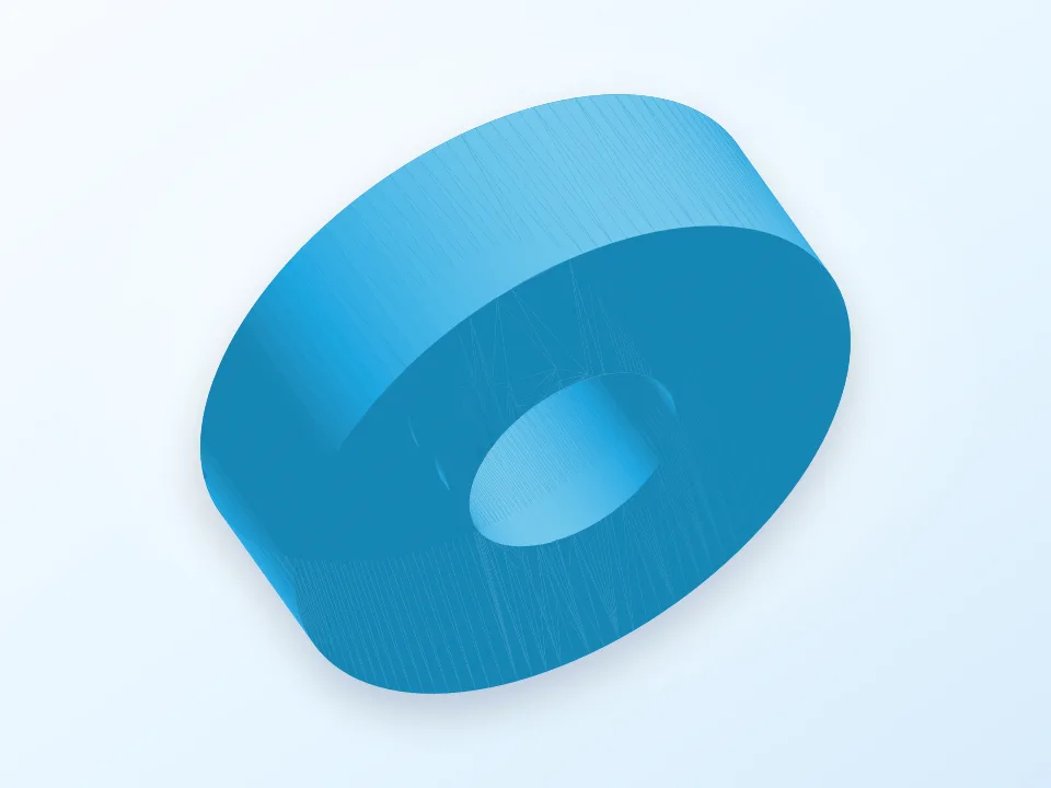 washer bolt 3D model preview