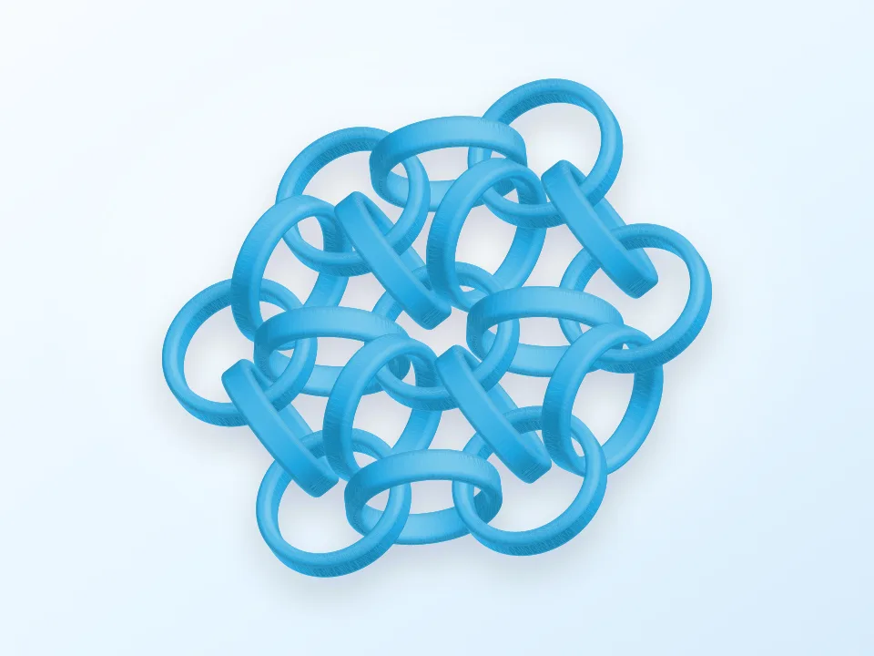 chainMailFlake 3D model preview