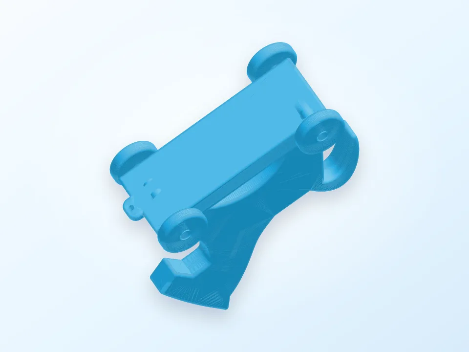 Horse pull toy 3D model preview