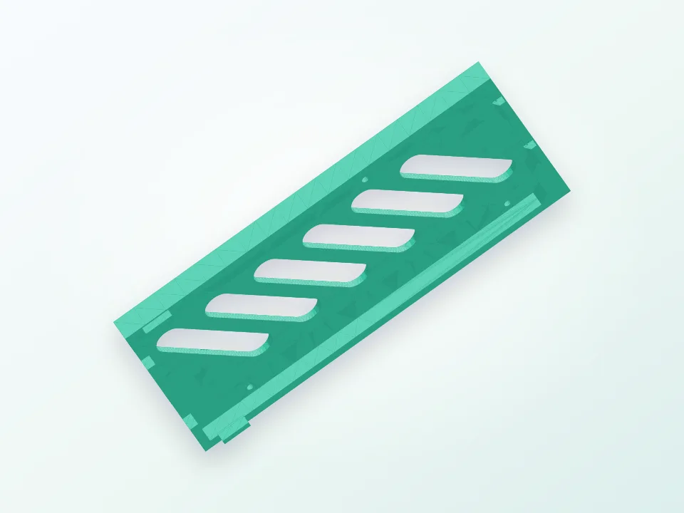 Vertical stand for arduino mega 2560 3D model preview