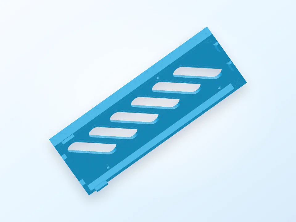 Vertical stand for arduino mega 2560 3D model preview