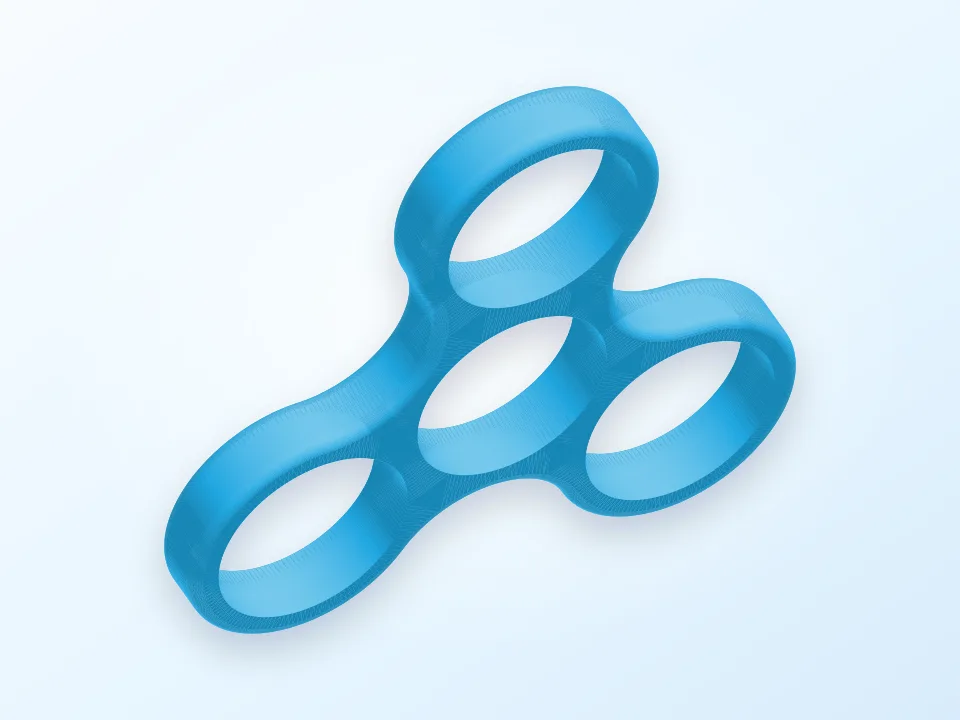 Luno Tri Spinner + Design Tutorial - Public Domain 3D model preview