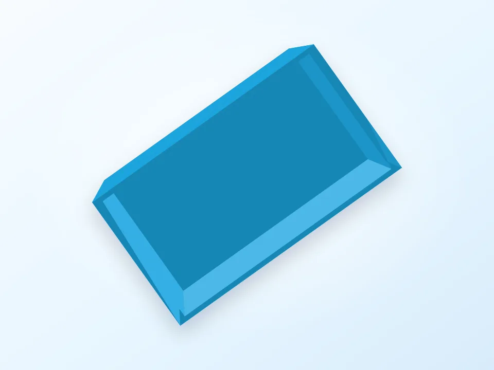 square tray 3D model preview