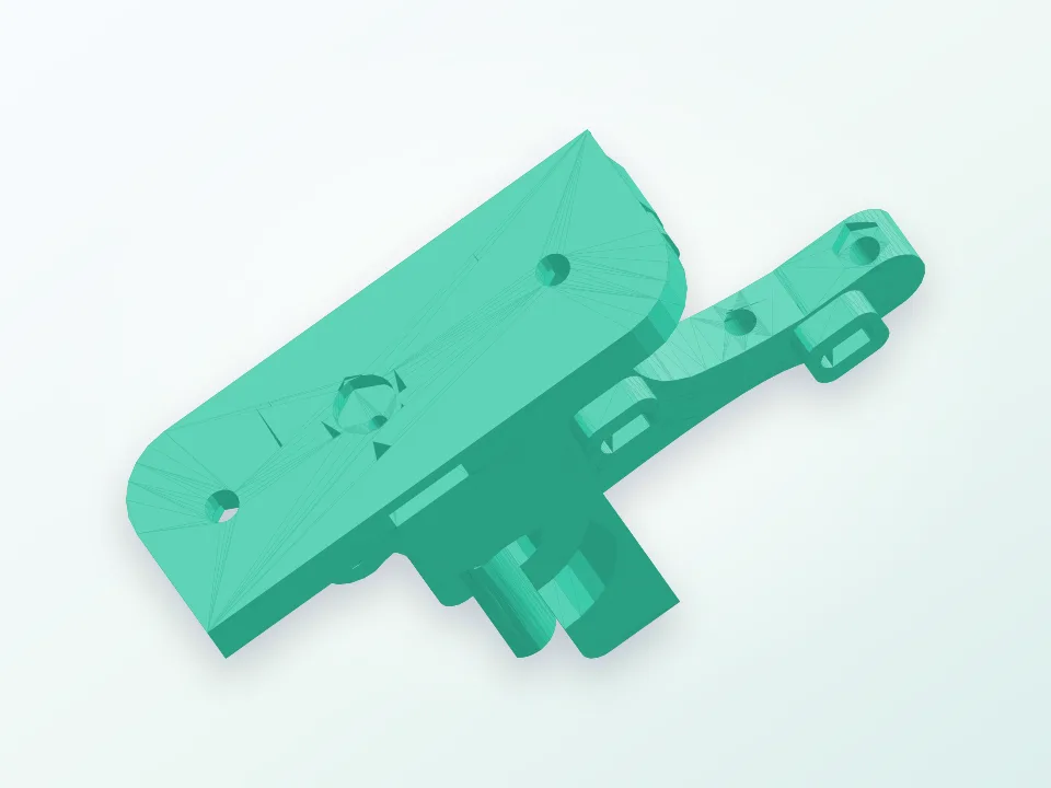 DELTA YAZICILAR İÇİN WADE  EXTRUDER 3D model preview