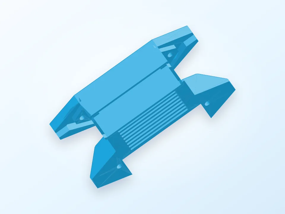 Case for DC Converter LM2596 3D model preview
