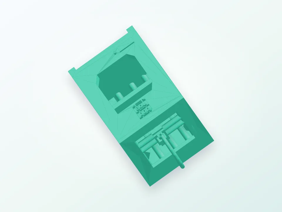 DDDBot key ring 3D model preview