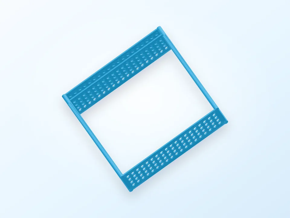 Hobby stick painting rack 3D model preview