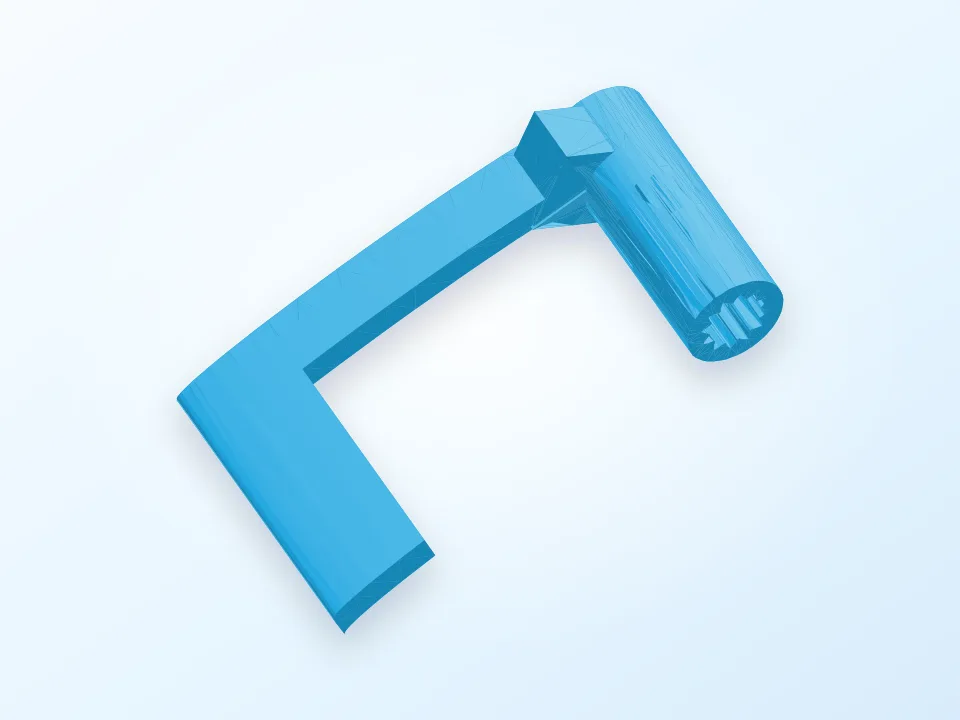 Mathis larger female bracket 3D model preview